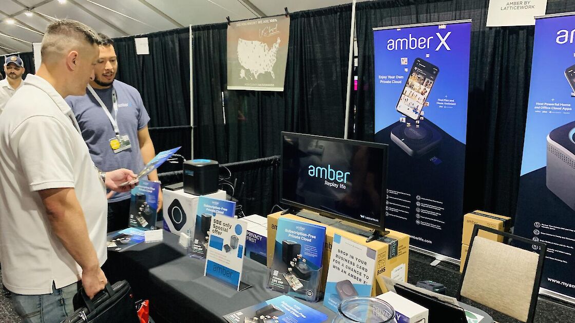 Amber X booth at Small Business Expo 2023
