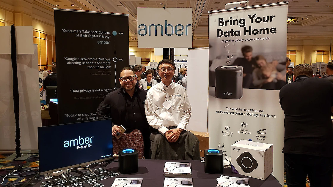Amber booth at CES 2019